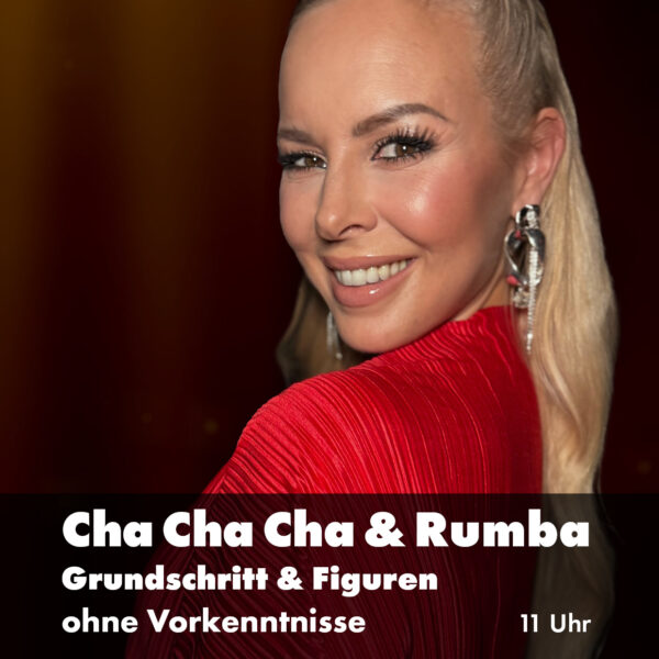 Ticket: Tanzworkshop mit Isabel Edvardsson | Cha Cha Cha & Rumba – Grundschritt & Figuren