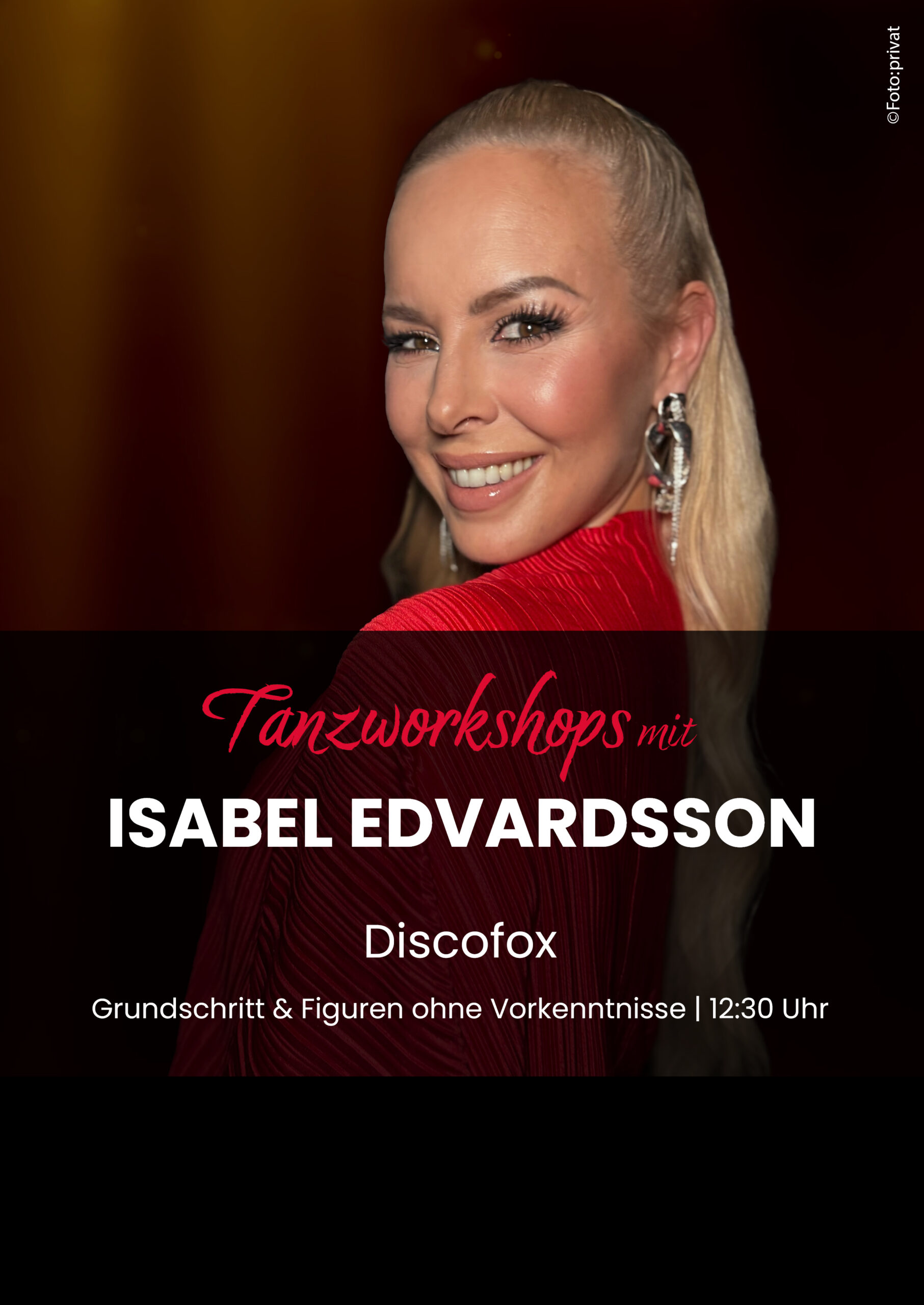 Archiv: Tanzworkshop mit Isabel Edvardsson | Discofox – Grundschritt & Figuren